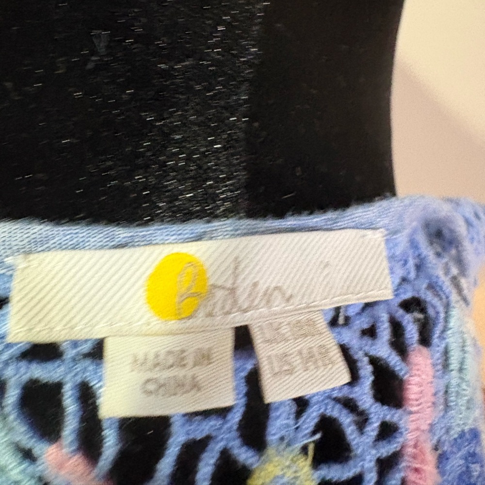 Boden Blue Embroidered Dress with Pockets - Picture 6 of 6